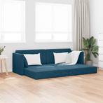 vidaXL Vloerslaapbank / zetel 200cm Blauw Fluweel, Maison & Meubles, Verzenden