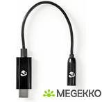 USB-C Adapter | USB-C Male - 3,5 mm Female | 0,15 m | Zwart, Verzenden