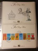 Belgique 1999/2003 - Collection de feuilles du premier jour, Postzegels en Munten, Gestempeld