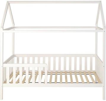 Uniek Huisbed voor Kinderen - 200x90 cm - Wit Houten Bed..., Ophalen of Verzenden
