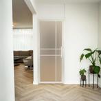 Stalen Binnendeur - Wit - 6 Vlaks - Mat glas - Luxe design, Doe-het-zelf en Bouw, Deuren en Vliegenramen, Minder dan 80 cm, Binnendeur