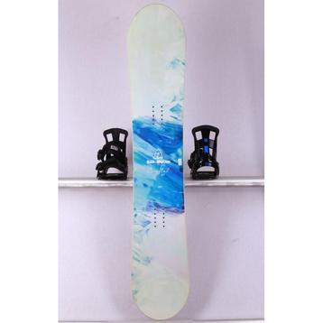 149 dames snowboard BEACH MOUNTAIN CRYSTAL, White/blue, FLAT beschikbaar voor biedingen
