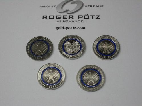 50 Euro Brd 5 x 10 Euro 2025 Thw mit Polymerring A D F G..., Postzegels en Munten, Munten | Europa | Euromunten, België, Verzenden