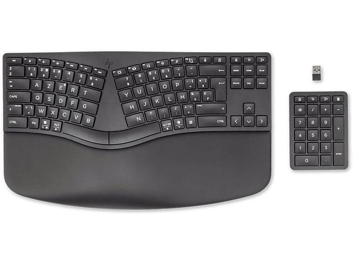 HP -  Ergonomisch Draadloos Toetsenbord 960 Zwart, Computers en Software, Toetsenborden, Nieuw, Verzenden