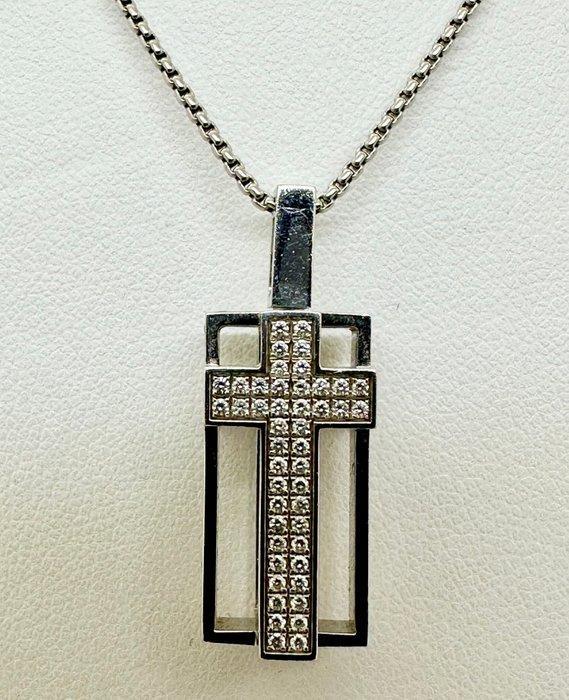 Other brand - Ketting met hanger - 18 karaat Witgoud - Roger, Bijoux, Sacs & Beauté, Bijoux anciens