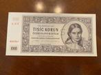 Tchécoslovaquie - 1000 korun 1945 - SPECIMEN - Pick 74s, Timbres & Monnaies, Monnaies | Pays-Bas