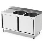 Spoeltafel | 700 LINE | RVS | 2 Spoelbakken (Rechts) +, Zakelijke goederen, Horeca | Keukenapparatuur, Verzenden, Nieuw in verpakking