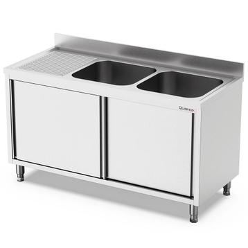 Spoeltafel | 700 LINE | RVS | 2 Spoelbakken (Rechts) + beschikbaar voor biedingen