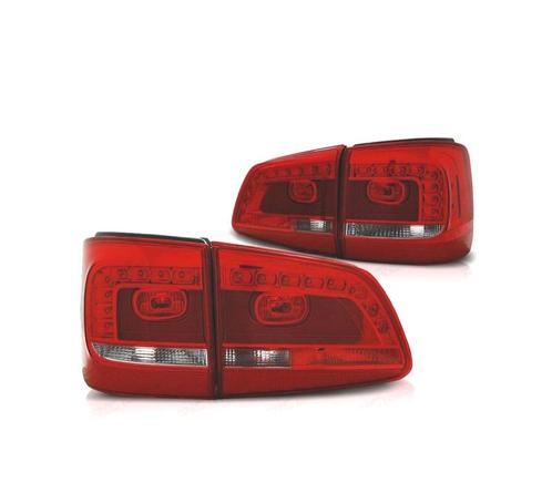 Feux Arrière Pour Volkswagen Vw Touran 11-15 Led Rouge Chrom, Auto-onderdelen, Verlichting, Verzenden