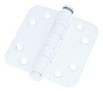 Kogellagerscharnier 7676 mm ronde hoek wit, Ophalen of Verzenden