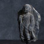 Gandhara Schist Figuur van staande Boeddha - 2e-3e eeuw na, Antiek en Kunst