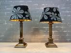 Herda - Tafellamp - Messing - Twee tafel / salon lampen met