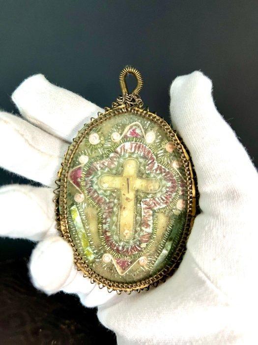 Reliekhouder - Metaal - 1750-1800 - Lignum Crucis, Antiek en Kunst, Kunst | Niet-Westerse kunst