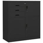 vidaXL Kantoorkast 90x40x102 cm staal antracietkleurig, Verzenden, Nieuw