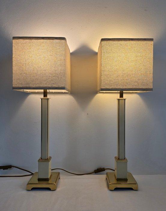 Herda Amsterdam - Tafellamp (2) - 221-23887 model - Canvas,, Antiek en Kunst, Curiosa en Brocante