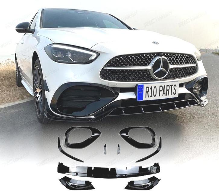 KIT SPOILER FRONTAL POUR MERCEDES CLASSE C W206 21- NOIR BRI, Auto-onderdelen, Carrosserie, Verzenden