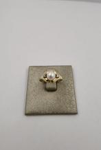 Ring - 14 karaat Geel goud - Diamant, Handtassen en Accessoires