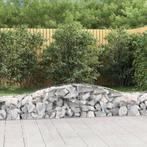 vidaXL Schanskorf gewelfd 400x50x40/60 cm gegalvaniseerd, Tuin en Terras, Verzenden, Nieuw