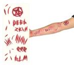 Halloween Demon Litteken Tattoo Set, Nieuw, Verzenden