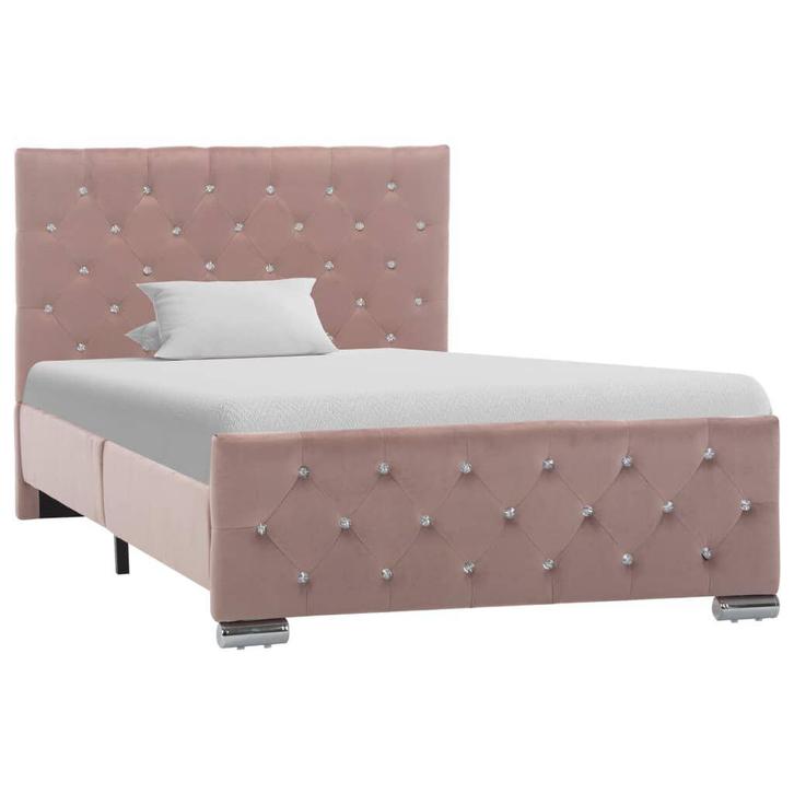 100x200 Bedframe Roze | OP = OP | 37% Voordeel, Huis en Inrichting, Slaapkamer | Bedden, 100 cm, 200 cm, Overige kleuren, Nieuw