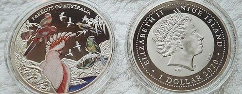 Niue. 1 Dollar 2020 Fascinating World of Birds Parrots of, Postzegels en Munten, Munten | Europa | Niet-Euromunten