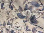 Elegante cretonne stof Toile de Jouy blauw met typisch