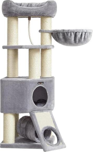 Kattenboom katten krabpaal - hoogte 141 cm - klimpaal - beschikbaar voor biedingen