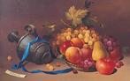 Salvatore Langella (XX) - Natura morta (cesto con frutta