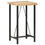vidaXL Bartafel 60x60x107 cm ruw mangohout, Verzenden, Nieuw