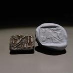 Oud-Egyptisch Speksteen Zegel. Late Periode 664-332 v.Chr.