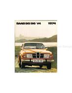 1974 SAAB 95 | 96 V4 BROCHURE ZWEEDS, Nieuw