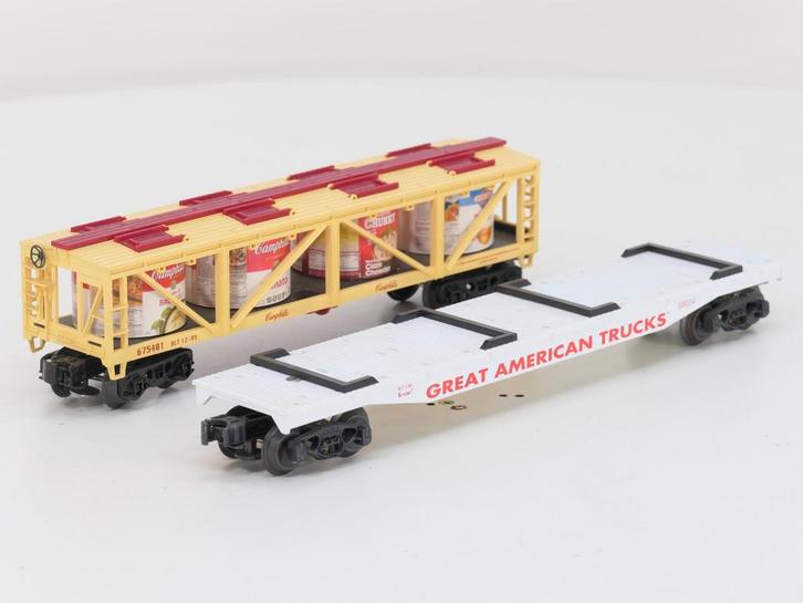 Schaal 0 K-Line 69004 en 675401 set van 2 goederenwagens,..., Hobby & Loisirs créatifs, Trains miniatures | Échelles Autre, Enlèvement ou Envoi