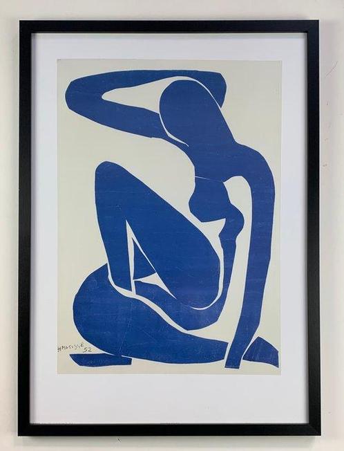 Henri Matisse (after) - Nu bleu I - 50x70cm in antireflex, Antiek en Kunst, Antiek | Overige Antiek