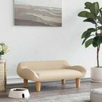 vidaXL Hondenmand 70x40x24 cm stof crèmekleurig, Verzenden, Nieuw