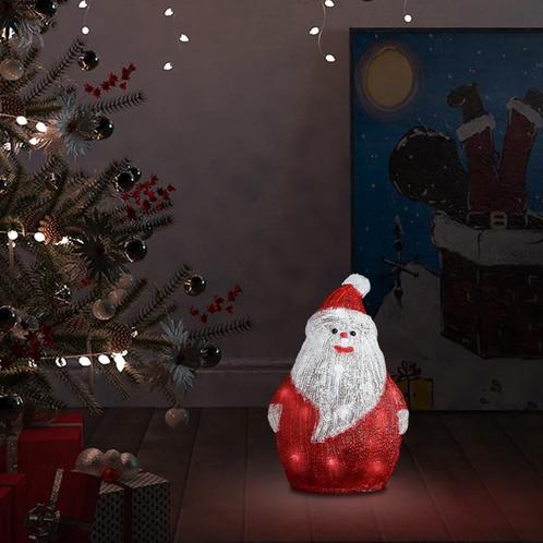 vidaXL Kerstfiguur kerstman LED binnen en buiten 28 cm acryl, Diversen, Kerst, Nieuw, Verzenden