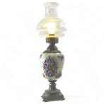 Tafellamp - Glas, Keramiek, Metaal - antieke lamp, Antiek en Kunst