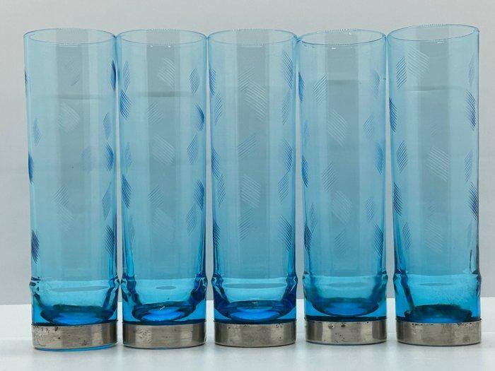 Moazzi Mauro - Service à boisson (5) - Long drink - Argent, Antiquités & Art, Antiquités | Argent & Or