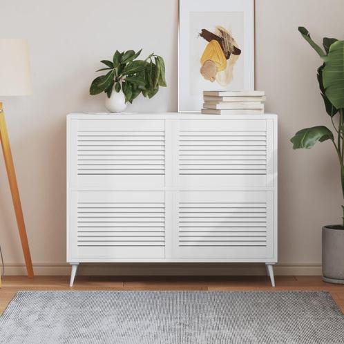 vidaXL Kastdeuren met lamellen 4 st 39,5x59,4 cm grenenhout, Doe-het-zelf en Bouw, Hang- en Sluitwerk, Nieuw, Verzenden