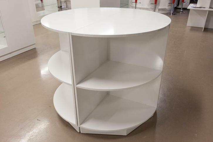 *TIP*  Ronde tafel met plankjes, Zakelijke goederen, Kantoor en Winkelinrichting | Winkel en Inventaris, Ophalen of Verzenden