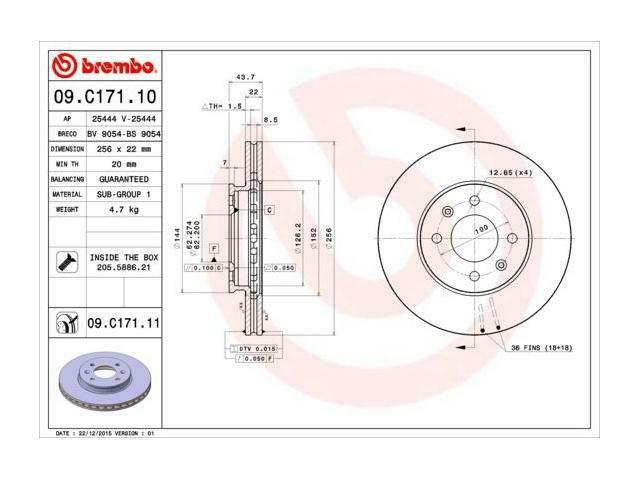 Remschijf, Auto-onderdelen, Remmen en Aandrijving, Ophalen of Verzenden