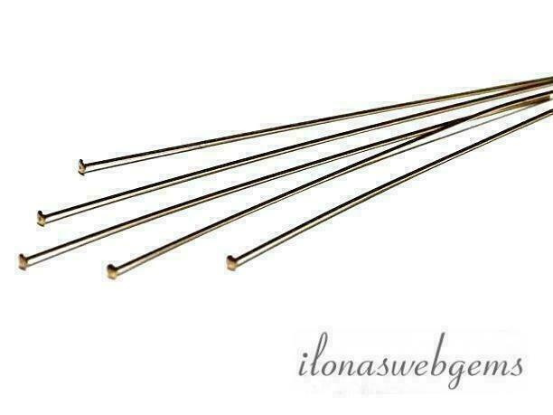 Gold filled nietstift met platte kop XXLang ca. 76x0.4mm, Hobby & Loisirs créatifs, Fabrication de Perles & Bijoux, Envoi