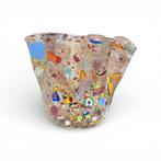 Filippo Maso - Vaas - Amethistzakdoek met zilveren blad en