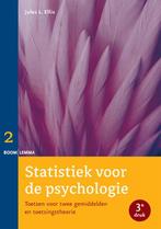 Statistiek voor de psychologie / Deel 2 toetsen voor twee, Boeken, Verzenden, Gelezen, Jules L. Ellis