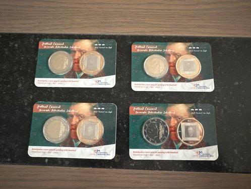 Nederland. Coin Card 2021 Vincent van Gogh (4 coincards), Postzegels en Munten, Munten | Europa | Euromunten