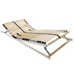 vidaXL Lamelbodem met hoofdeinde Bruin 140 x 190 cm Massief, Verzenden, Nieuw