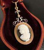 Sans Prix de Réserve - Pendentif - 18 carats Or rose - Camée, Handtassen en Accessoires, Antieke sieraden