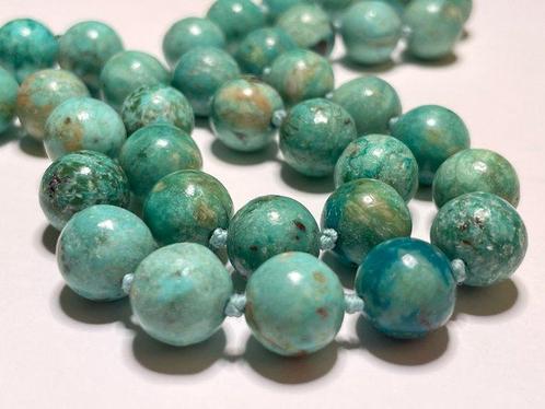 Turquoises péruviennes - Argent 925 - Collier, Verzamelen, Mineralen en Fossielen