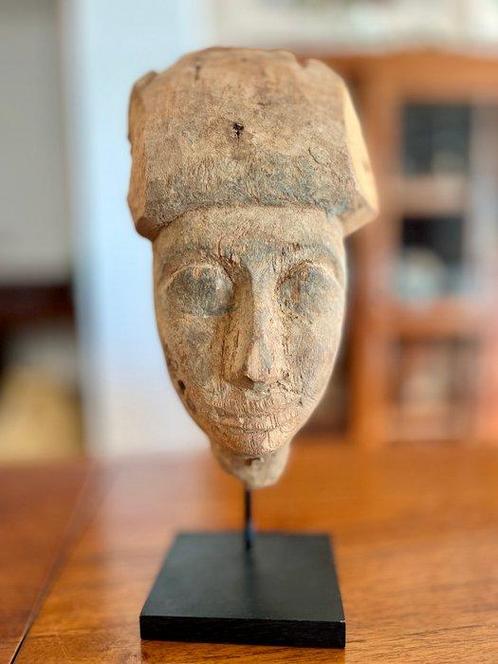 Égypte ancienne Bois Sarcophagus - 24.7 cm, Verzamelen, Mineralen en Fossielen