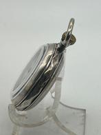 Cilindro . Argento . Remontoir . 10 Rubis . Revisionato -, Handtassen en Accessoires, Horloges | Heren, Nieuw