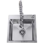 Lendo Online Évier Inox Argent 44×44 Robinet Extractible